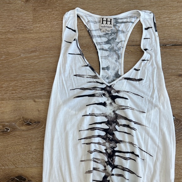 Haute Hippie Grunge Tie Dye V-Neck Tank Top - Picture 1 of 7